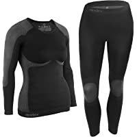 Los mejores  - ALPIDEX Ropa Interior para esquí- térmica y Funcional para Mujer - Transpirable- cálida y de Secado rápido